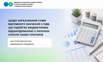 Який порядок зарахування в ІКП суми від’ємного значення з ПДВ